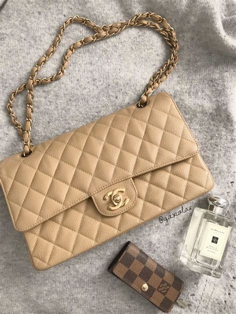 chanel classic black or beige|chanel classic flap 25cm.